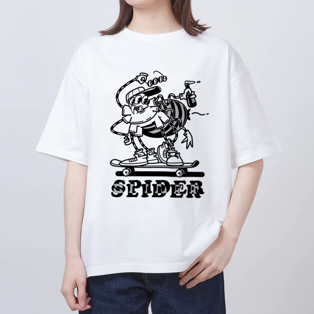 nidan-illustrationの"SPIDER SLIDER" オーバーサイズTシャツ