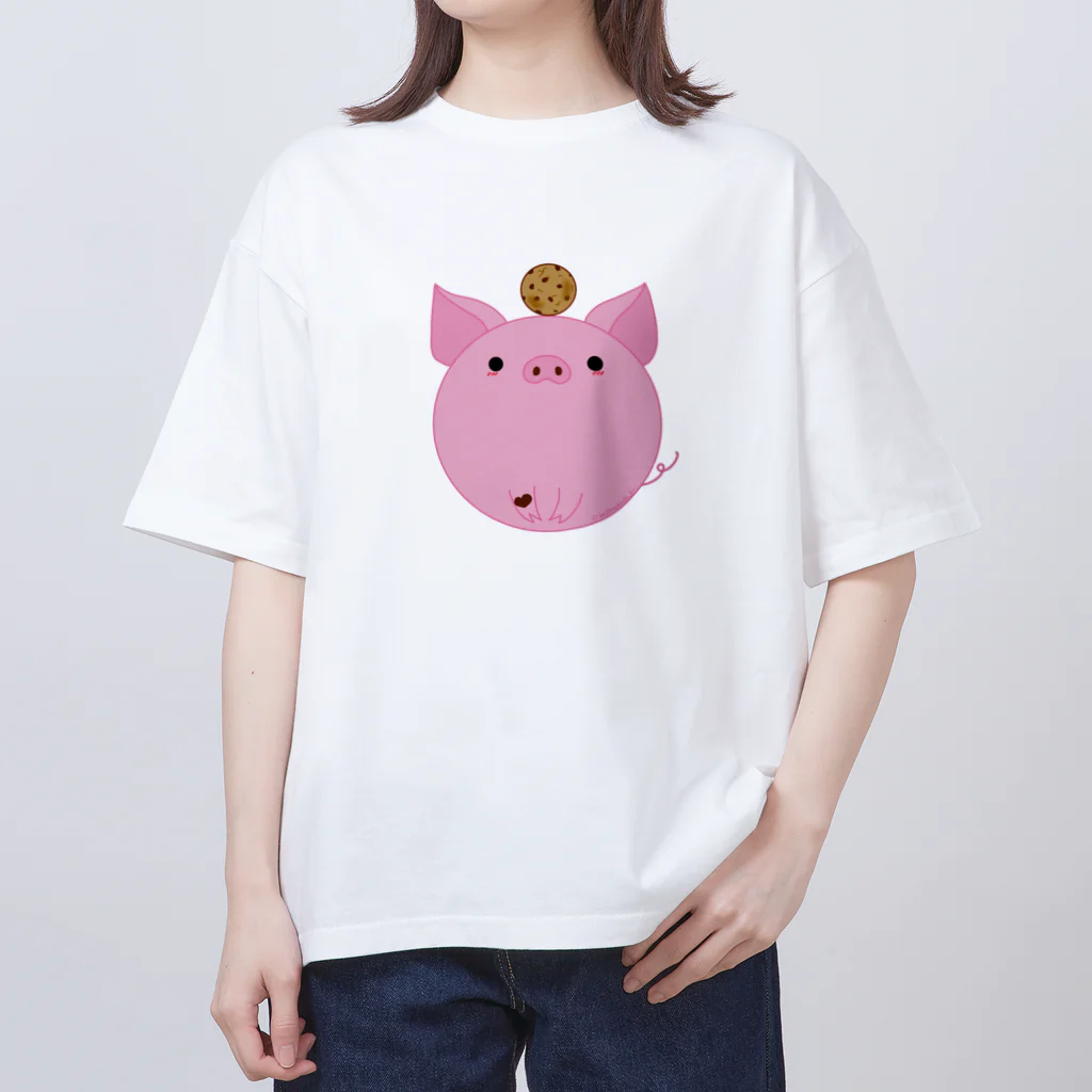 Draw freelyのぶたくん オーバーサイズTシャツ