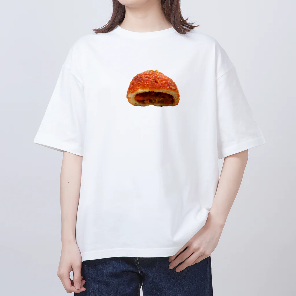 よだれ堂のカレーパン オーバーサイズTシャツ