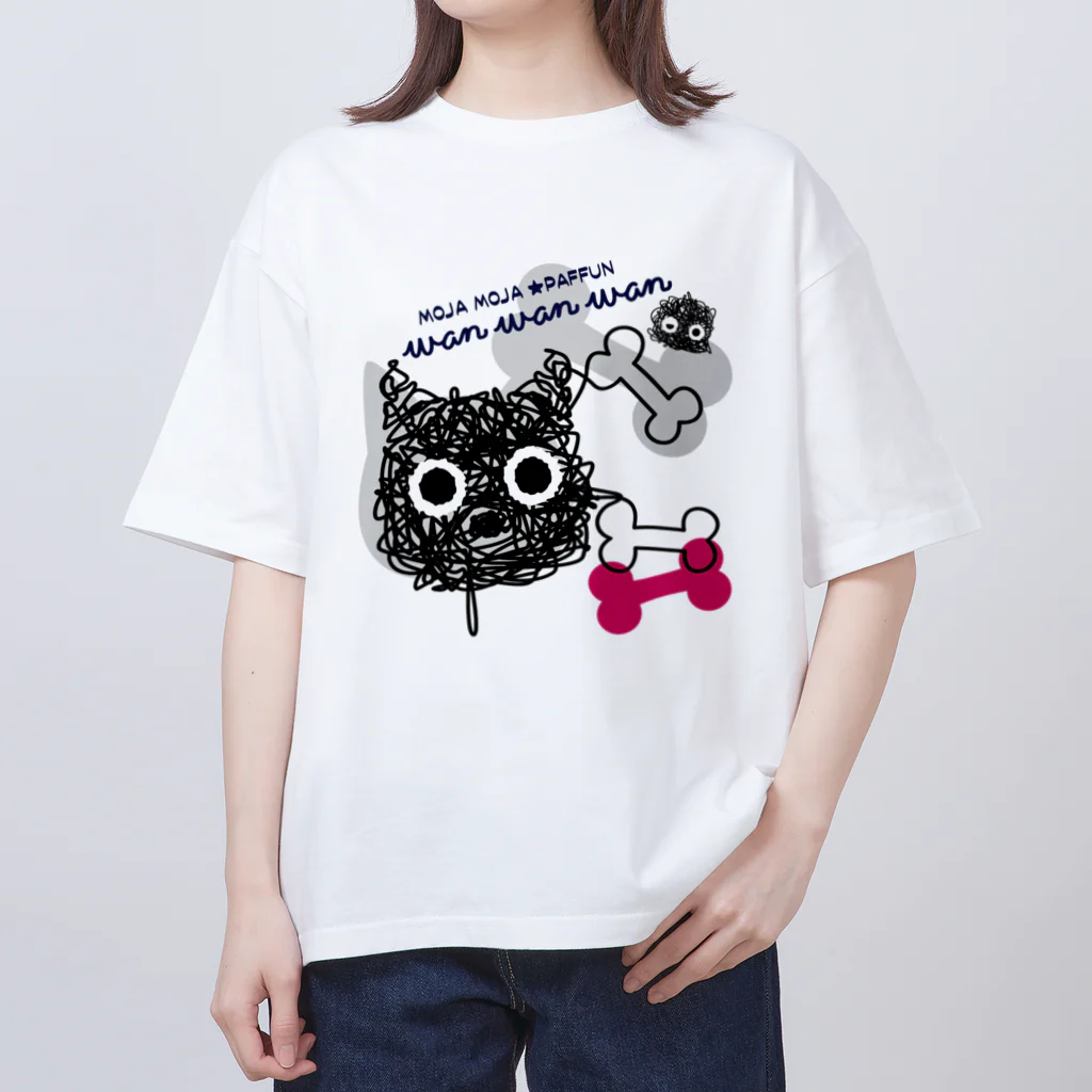 イラスト MONYAAT のCT107 もじゃもじゃ★ぱっふん*wanwanwanA Oversized T-Shirt