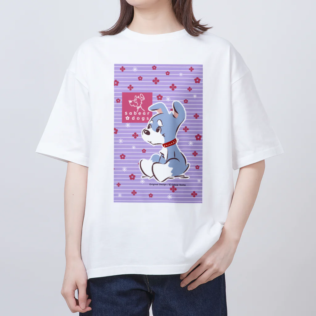 obosa_DENS/SABEAR_shop ＠SUZURIのおすわりマオちゃん_ウエア オーバーサイズTシャツ
