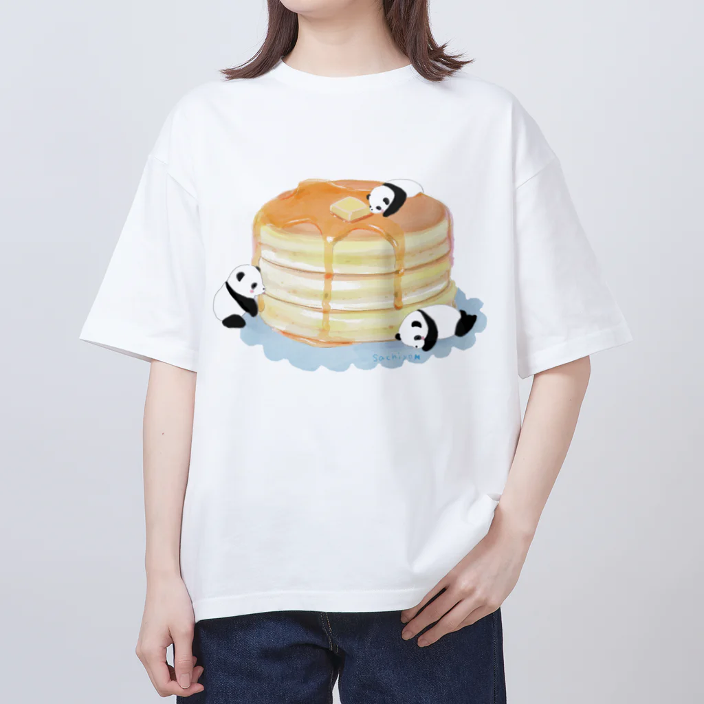 さちよ　感情を描く絵本作家のパンケーキパンダちゃん オーバーサイズTシャツ