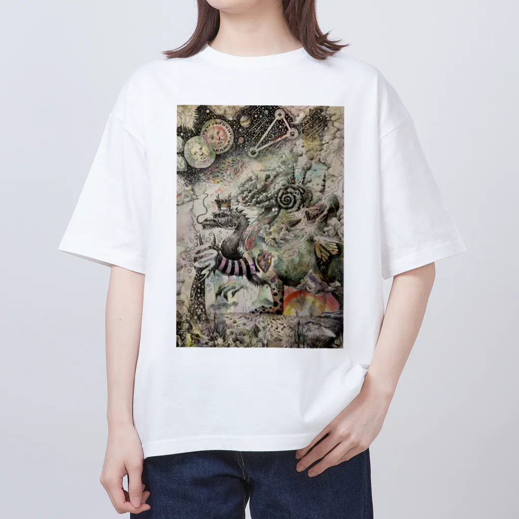 オチタケヒト takehito ochi きゃったろうのhydra オーバーサイズTシャツ