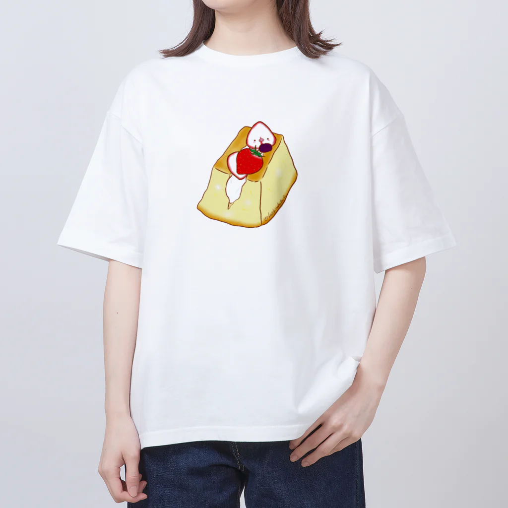 Draw freelyのシフォンケーキサンド オーバーサイズTシャツ