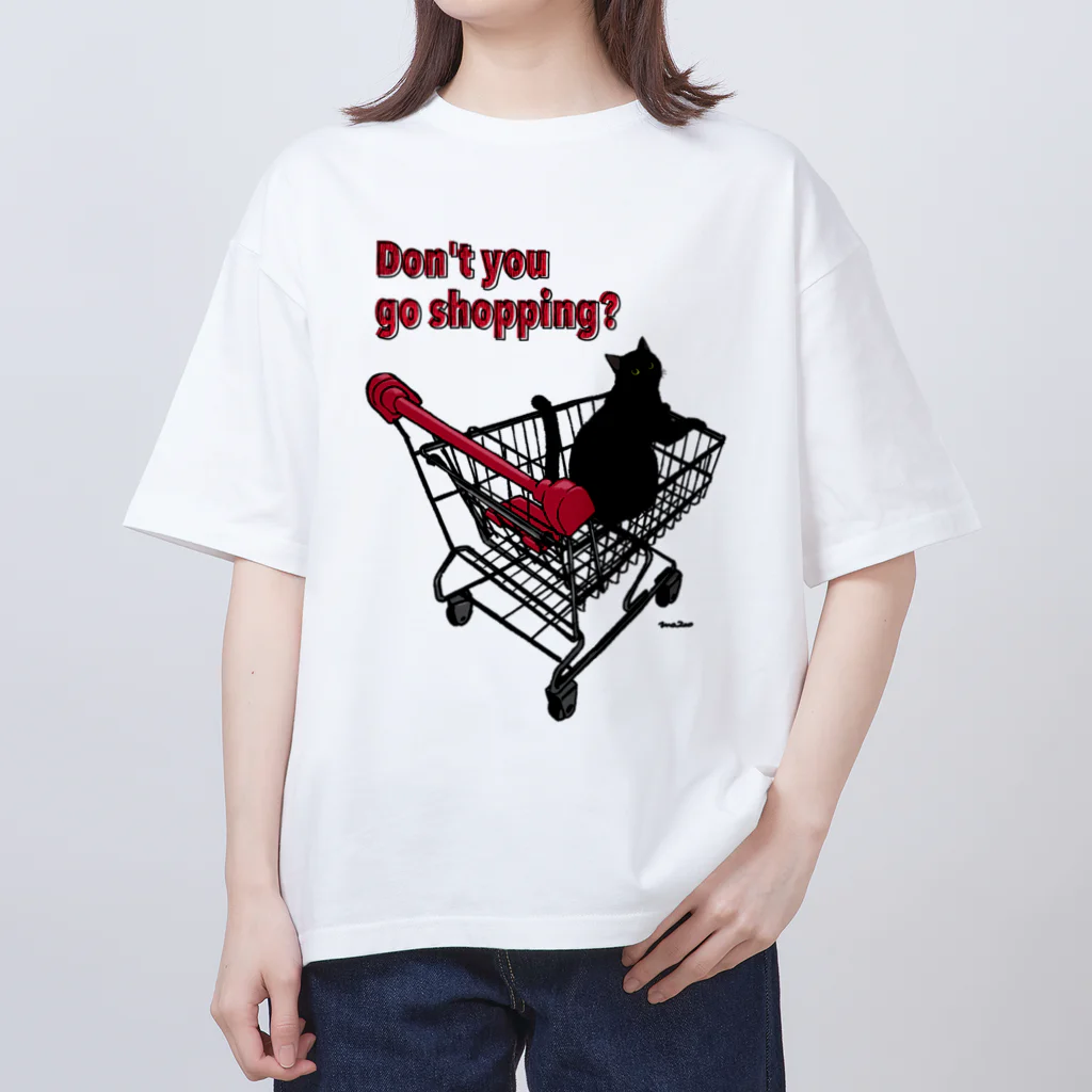 kima-maniのDon't you go shopping? Oversized T-Shirt