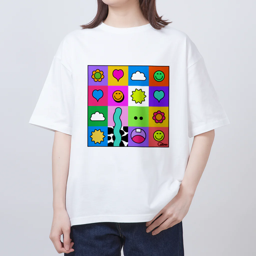 Illustrator colina ／ colinazshopのます オーバーサイズTシャツ