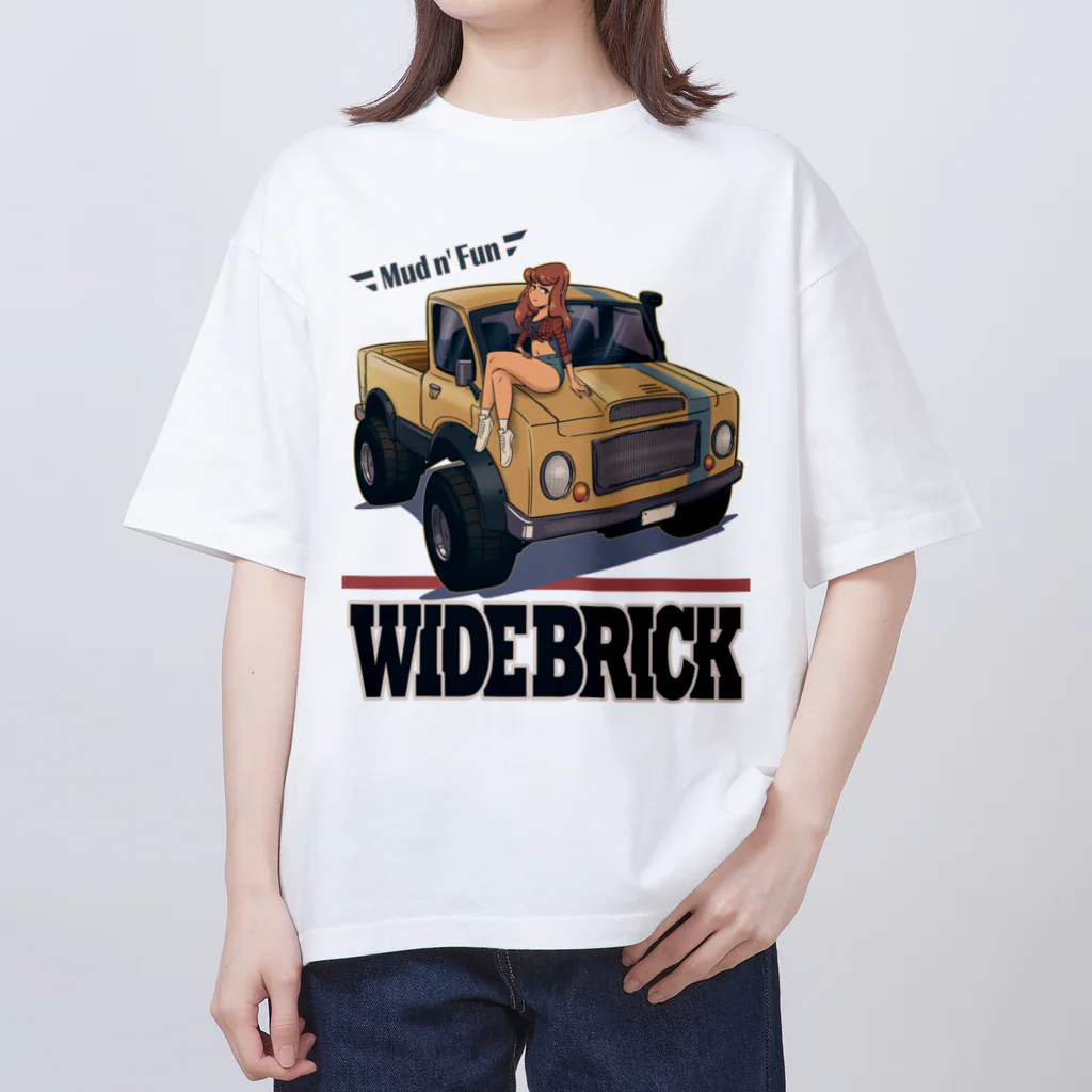 nidan-illustrationの"WIDE BRICK" オーバーサイズTシャツ
