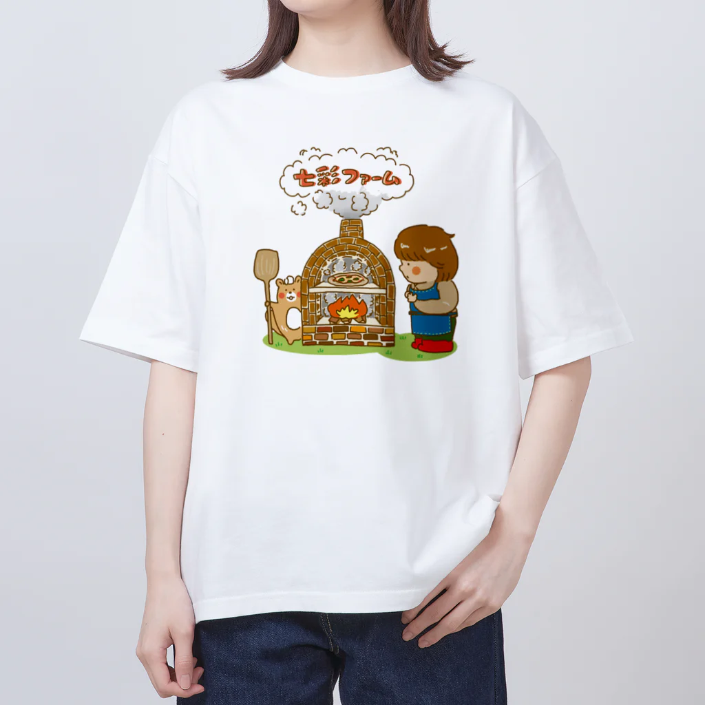 七彩ファームのpiza Oversized T-Shirt