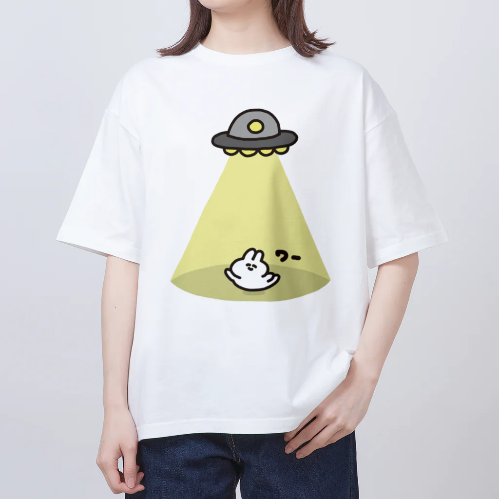 ナポリのSUZURIのUFOとうさちゃん Oversized T-Shirt