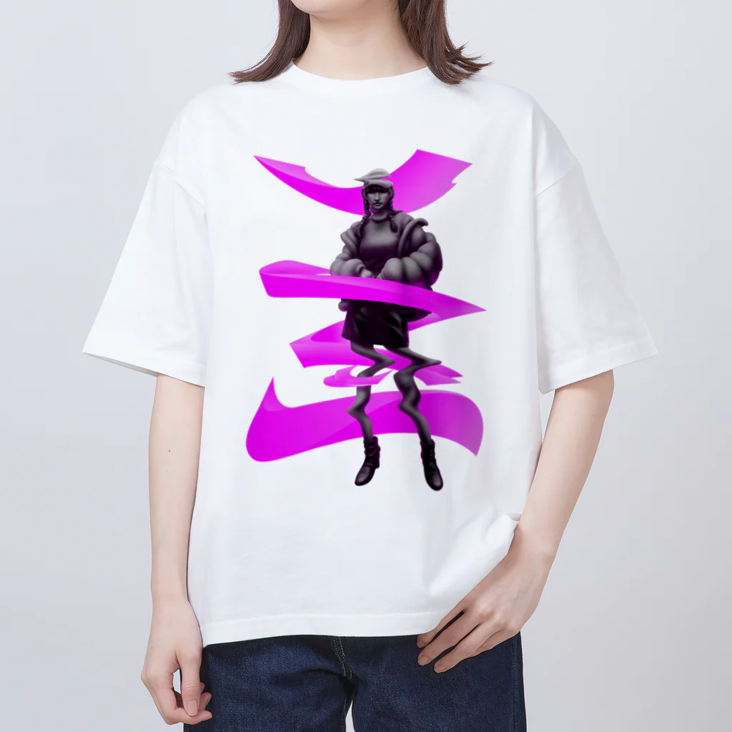 副島 智也のneon girl Oversized T-Shirt