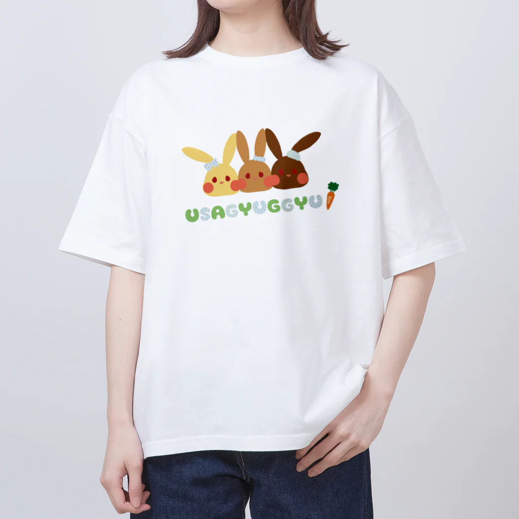 tafu tafuのうさぎゅっぎゅ！／おめかし オーバーサイズTシャツ