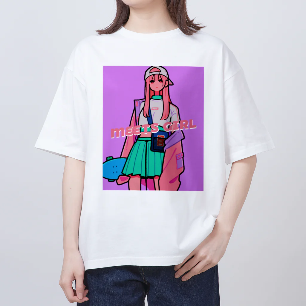 美好よしみのPastel Skater Oversized T-Shirt