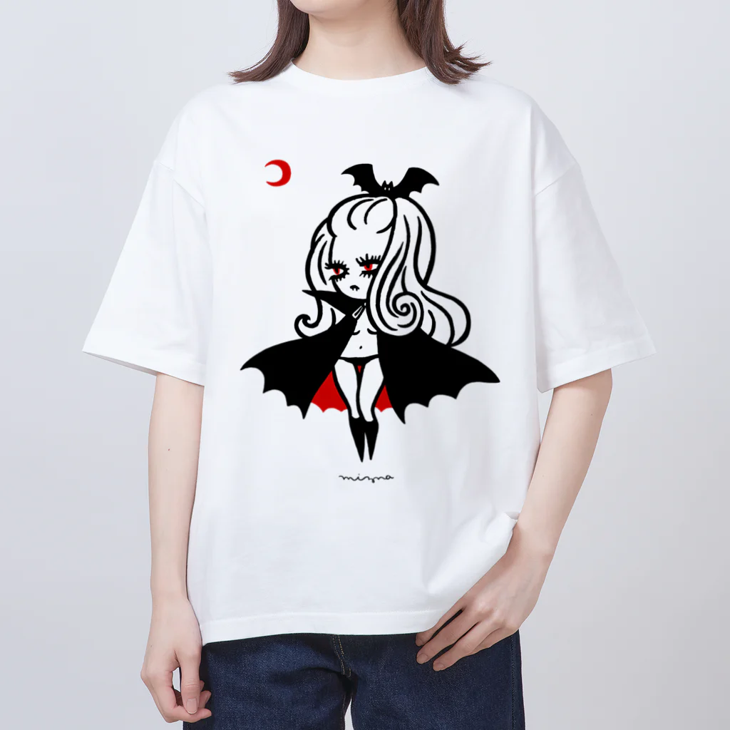 Mizna Wadaの月夜のヴァンパイアガール - ライトカラー向け Oversized T-Shirt