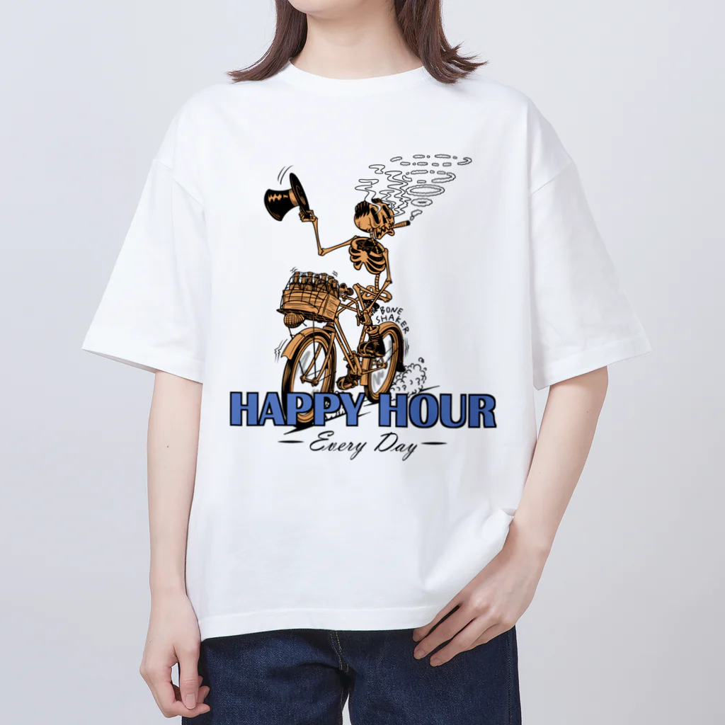 nidan-illustrationの"HAPPY HOUR"(clr) #1 オーバーサイズTシャツ