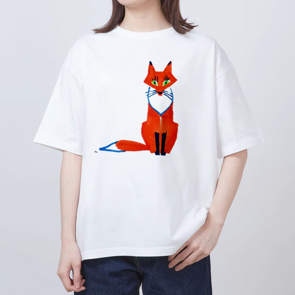 segasworksのきつね（お座り） Oversized T-Shirt