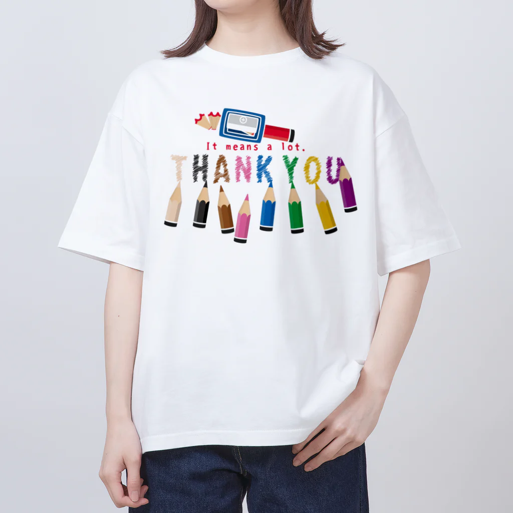 イラスト MONYAAT のCT155　ちびた色鉛筆*B Oversized T-Shirt