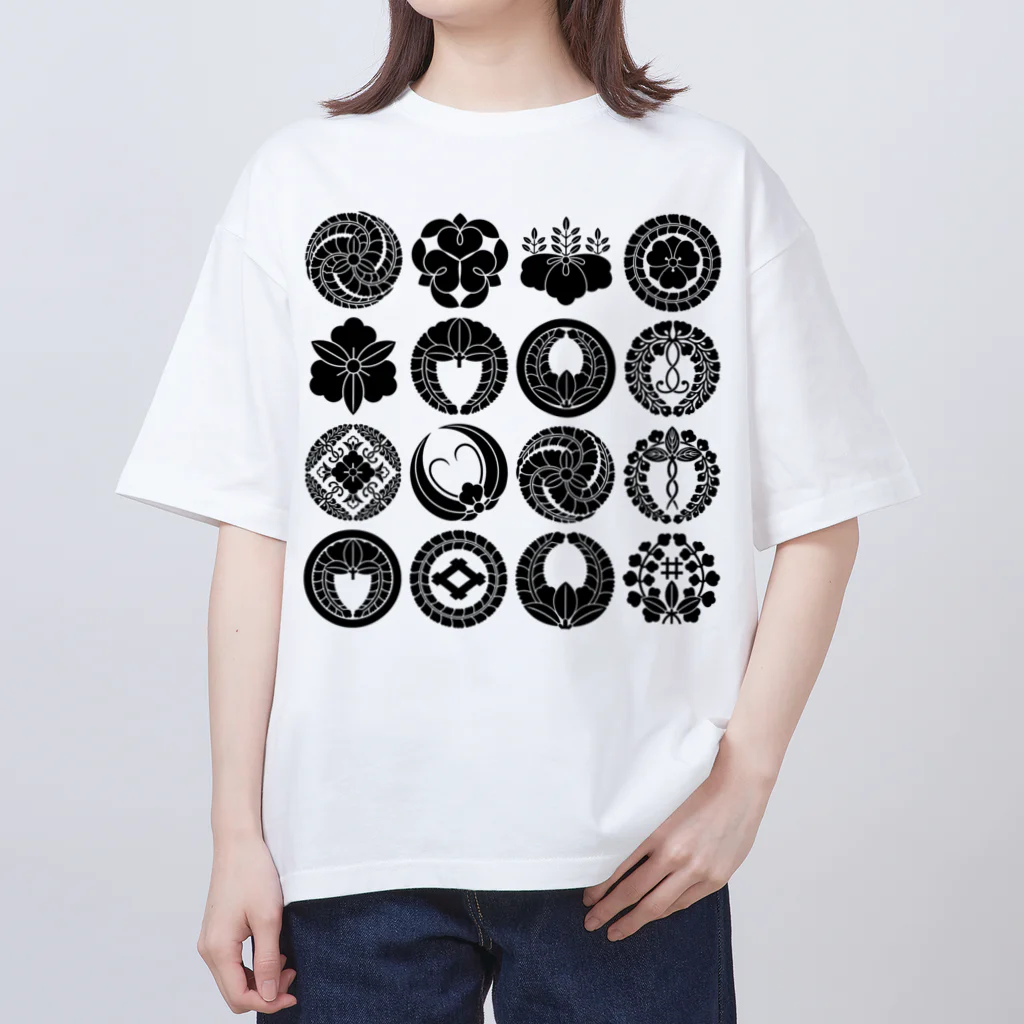 色々雑貨屋さんの家紋色々 オーバーサイズTシャツ