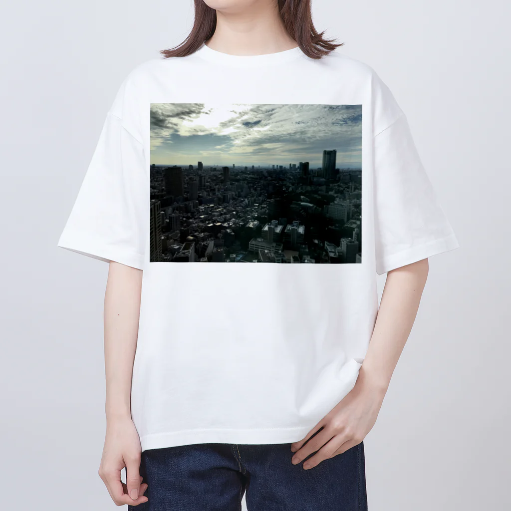 いそがしくてもメシの空の写真シリーズ5 オーバーサイズTシャツ