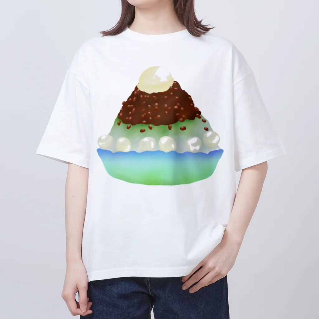 Lily bird（リリーバード）の抹茶小豆かき氷 オーバーサイズTシャツ