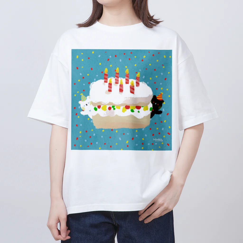 たかどのみこと🕊のケーキ！ オーバーサイズTシャツ