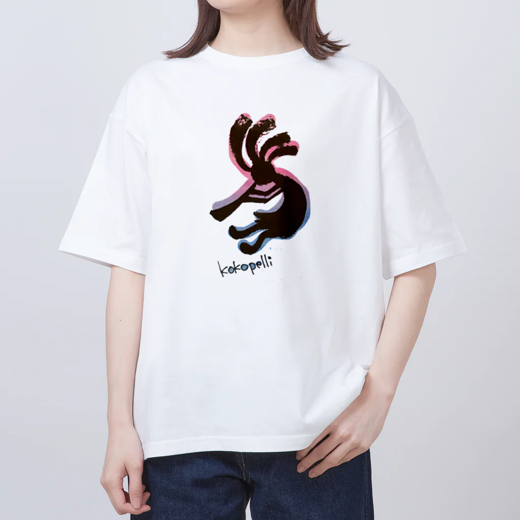 さな笑ART工房のココペリくん Oversized T-Shirt