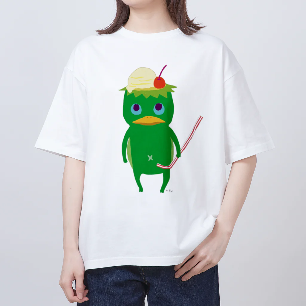 おばけ商店のおばけTシャツ＜クリームソーダになりたい河童・大＞ Oversized T-Shirt