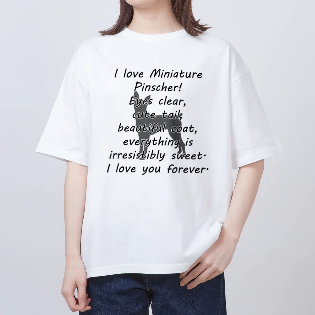 onehappinessのミニチュアピンシャー Oversized T-Shirt