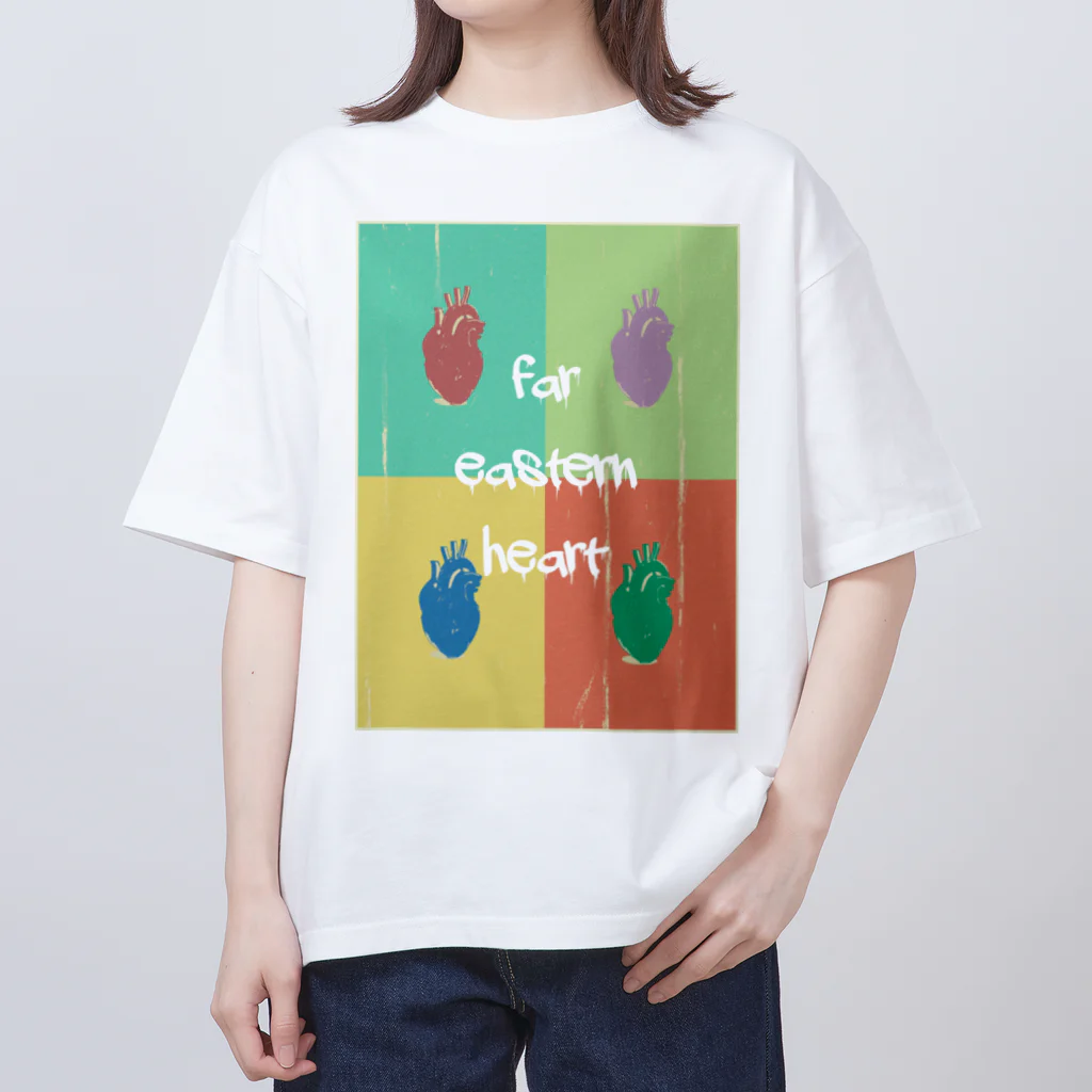 極東心臓　のKyokuto-heart オーバーサイズTシャツ