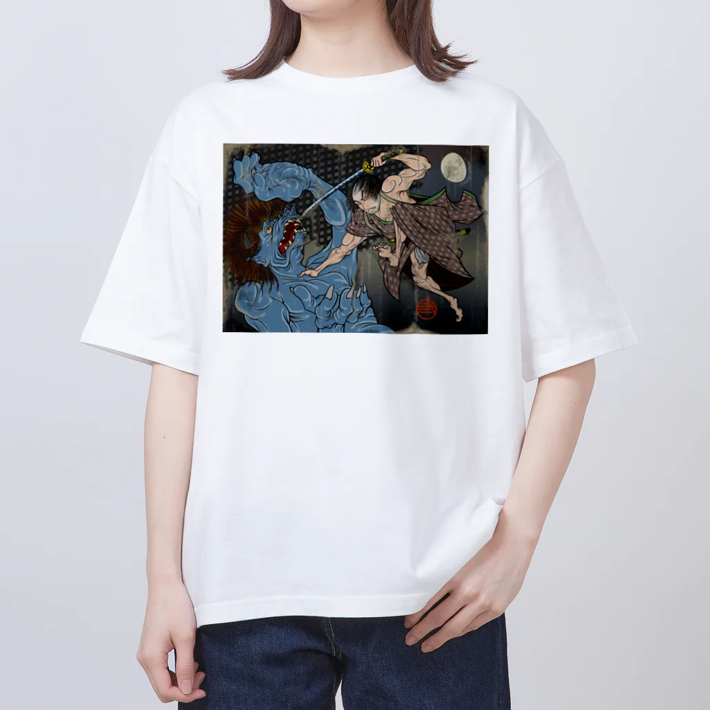 nidan-illustrationの"武者絵" 1-#1 オーバーサイズTシャツ