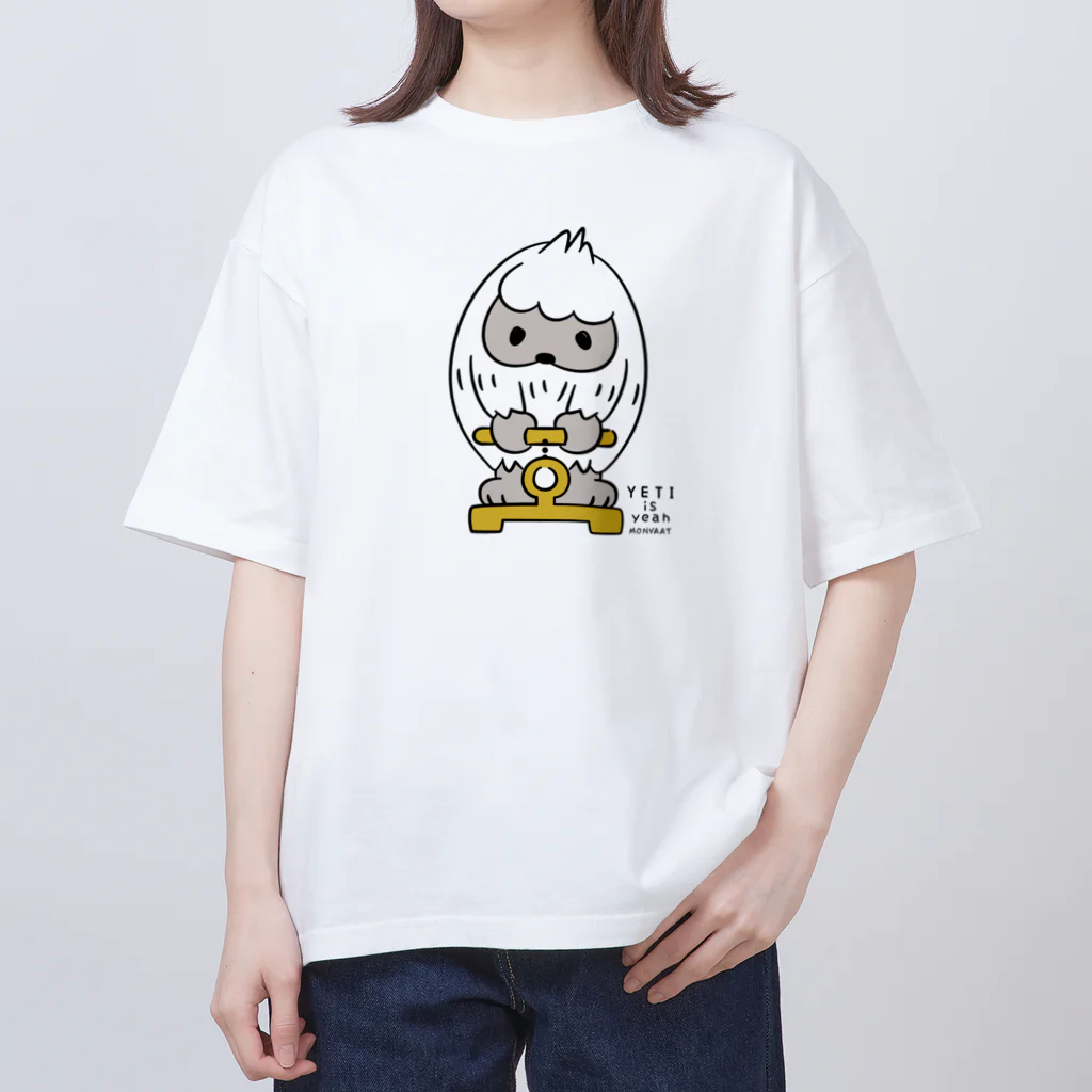 イラスト MONYAAT のはいきんりょくチェック M Oversized T-Shirt