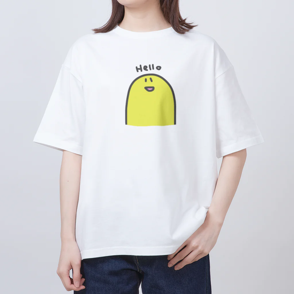 にんまりすまいるのきいろいあいつ オーバーサイズTシャツ