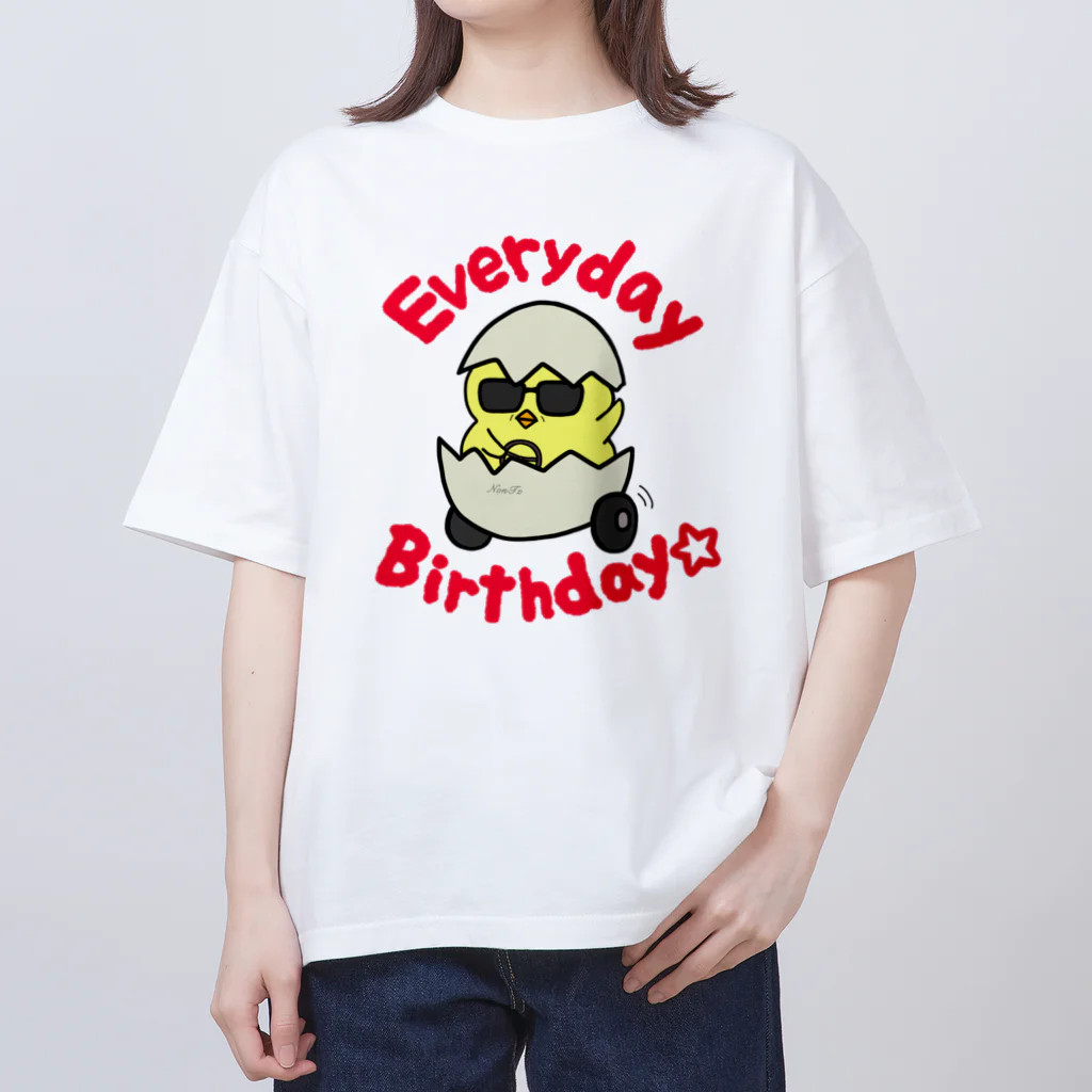 のんつ屋の毎日おめでと Oversized T-Shirt