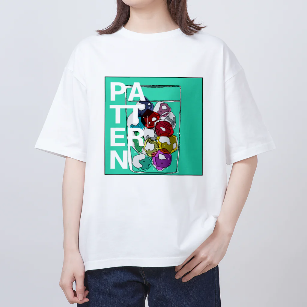 二木 こうた、🐭のPATTERN（表裏デザイン） オーバーサイズTシャツ