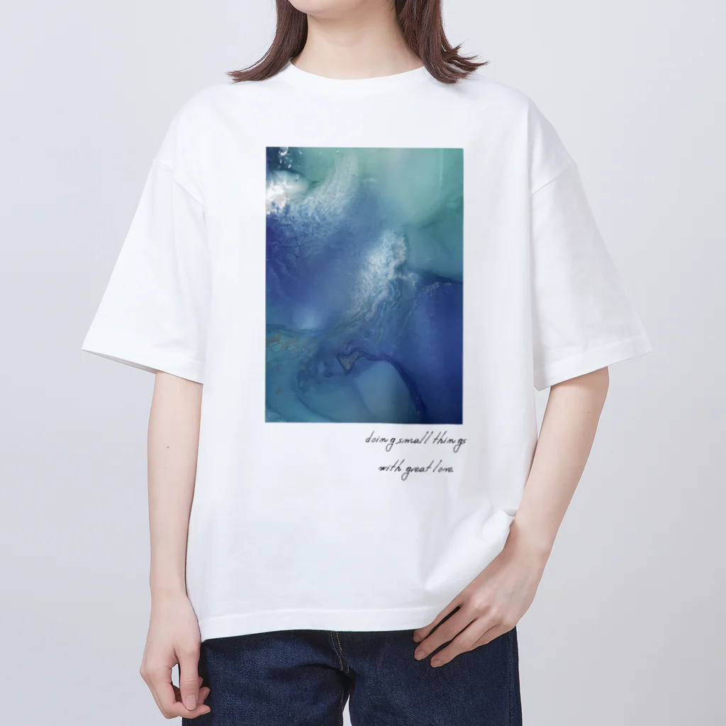 Atelier withの海(文字入り) Oversized T-Shirt