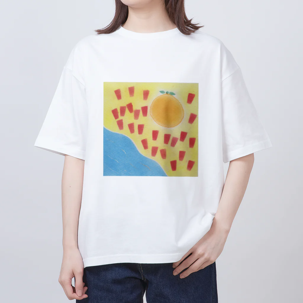 my pastel（いしはら　まさこ）の田舎の子供グッズ。 オーバーサイズTシャツ