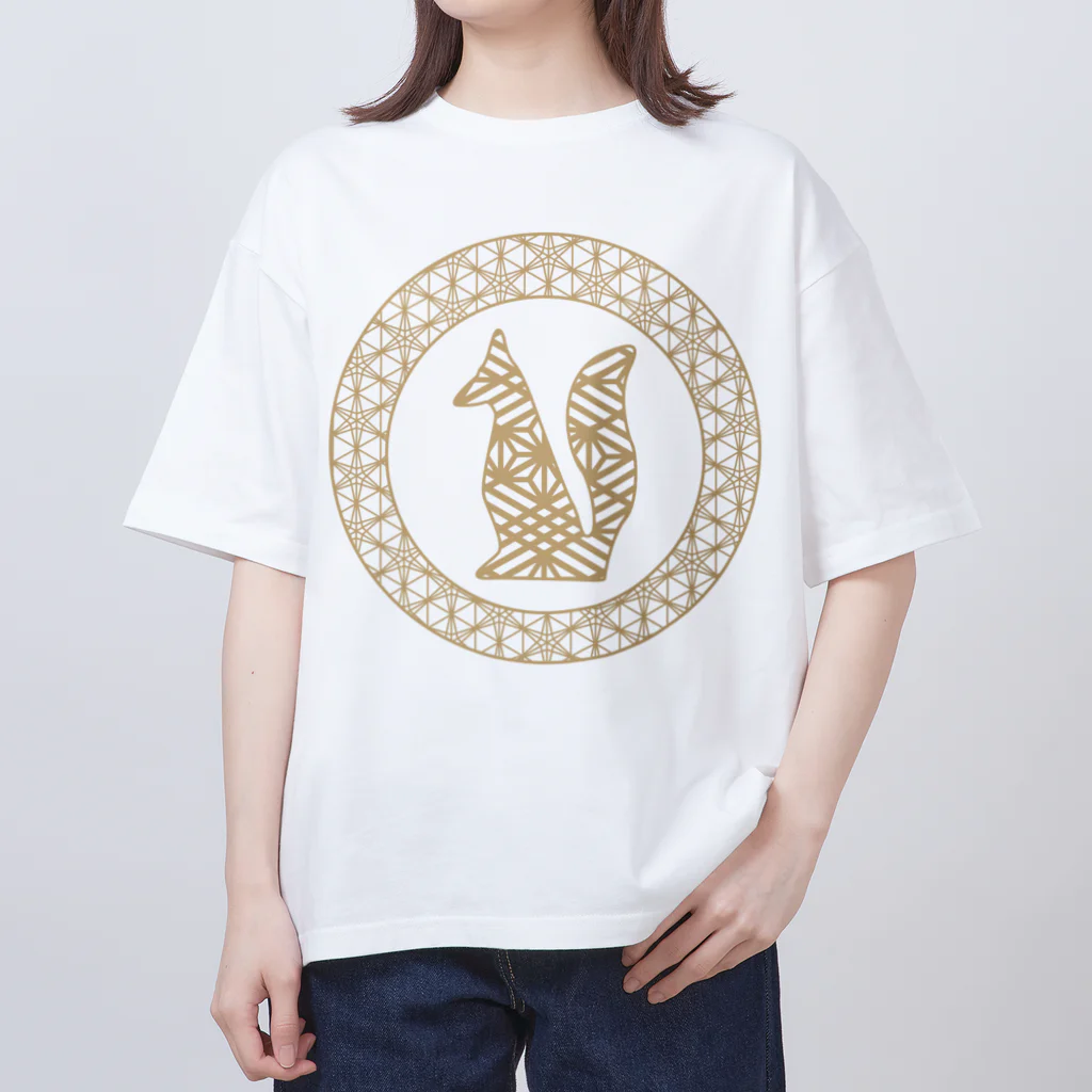 Amiの組子細工狐 Oversized T-Shirt