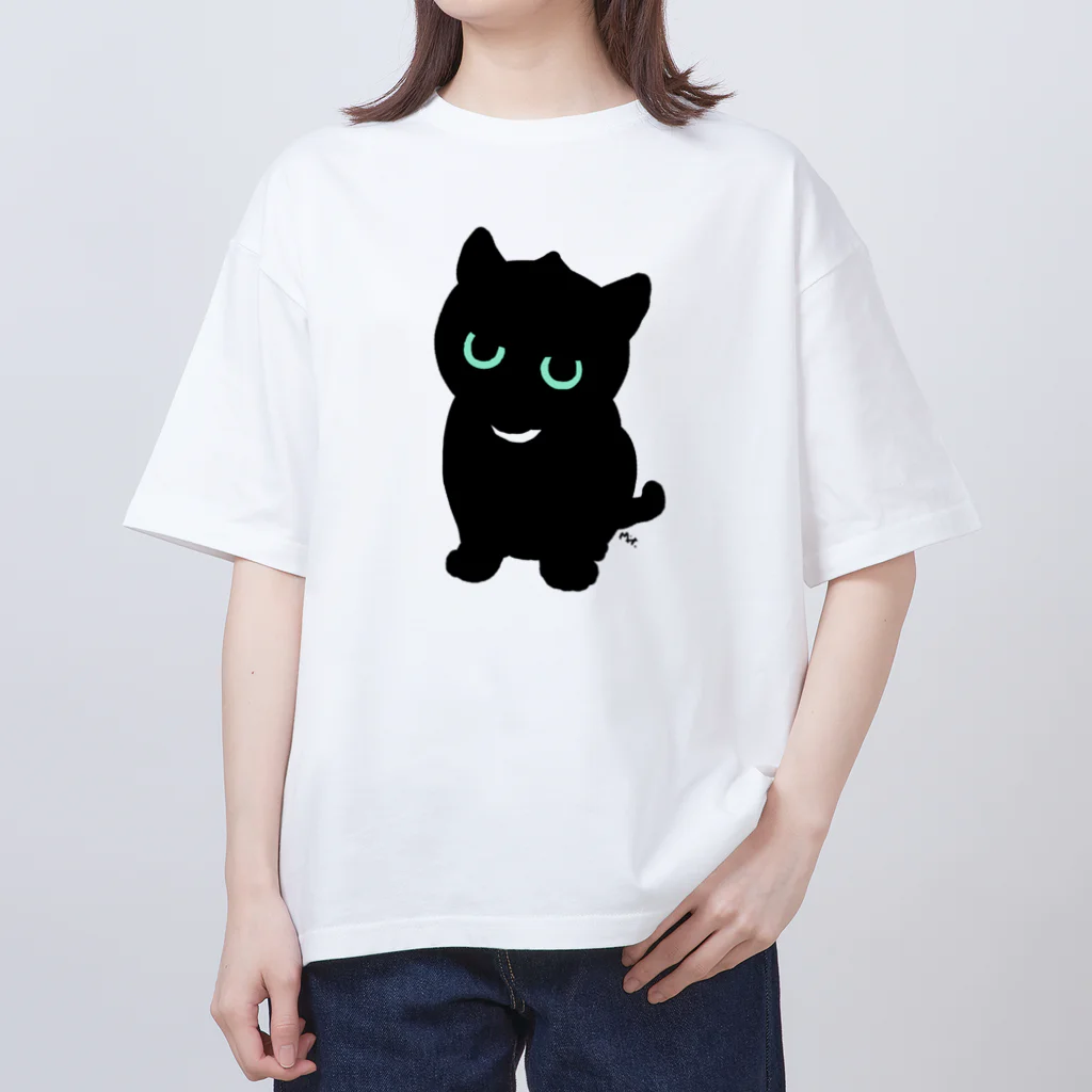 segasworksの黒猫 オーバーサイズTシャツ