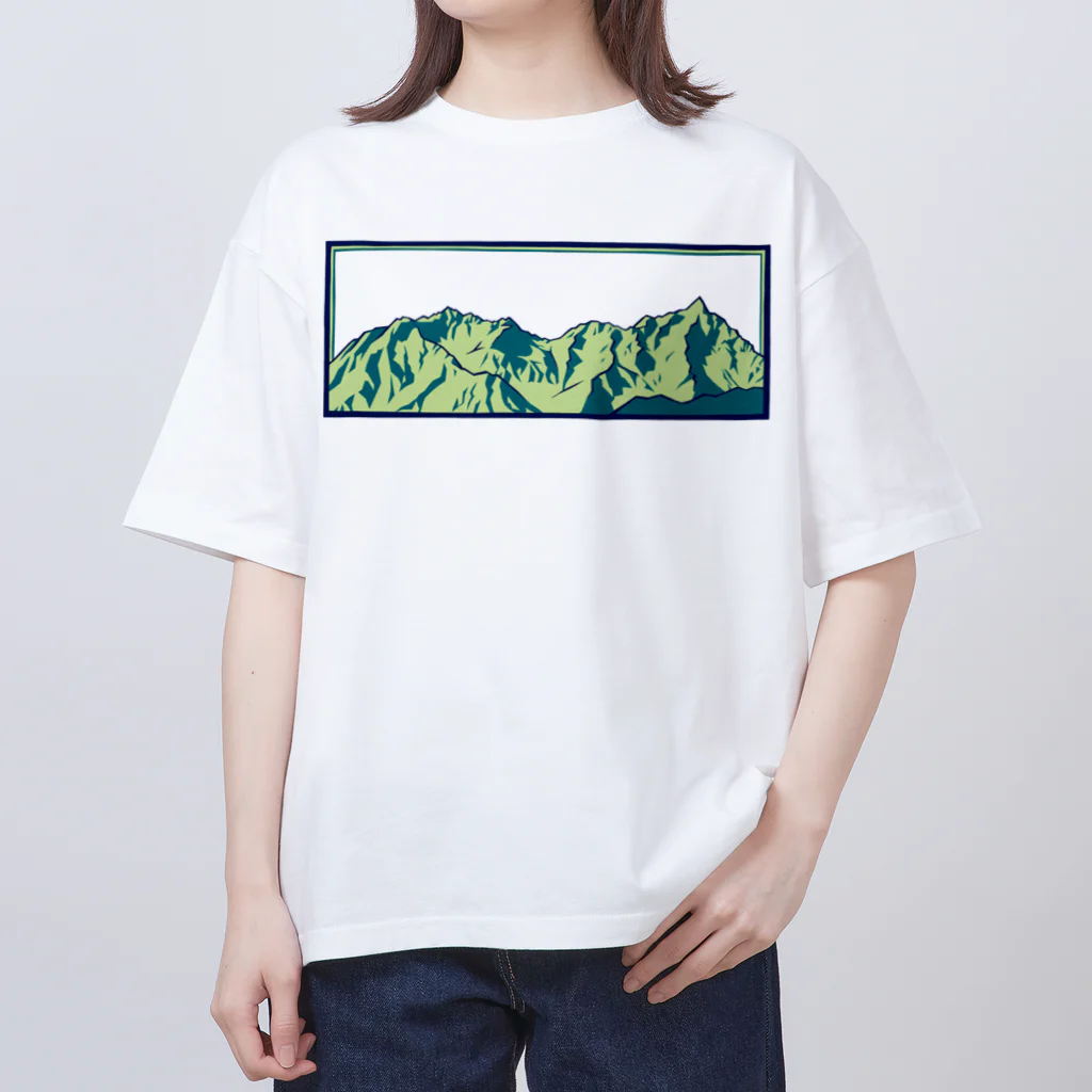 まつのき商店の槍穂高連峰B オーバーサイズTシャツ