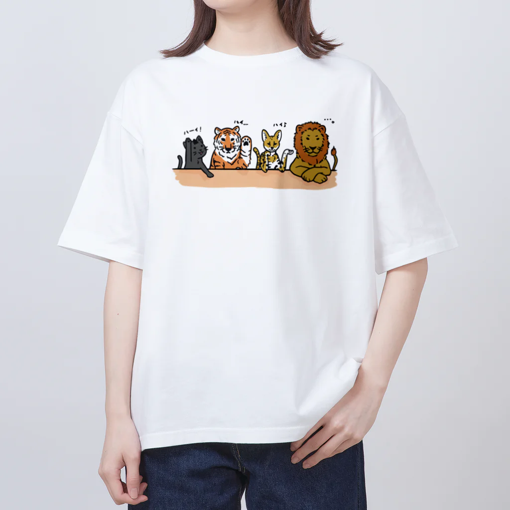 Andiamoのアニマル部ネコ科 オーバーサイズTシャツ