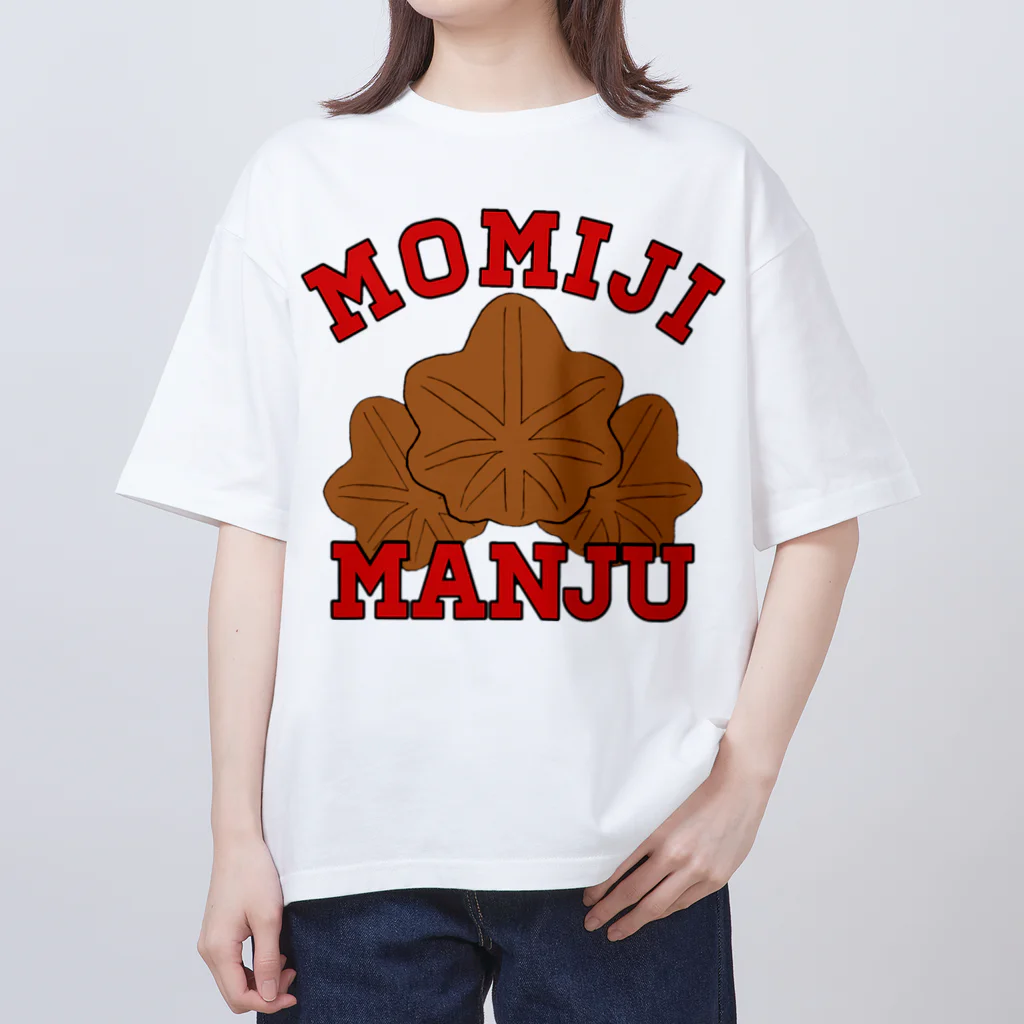 ヘンテコデザイン専門店　SYUNLABOのMOMIJI MANJU オーバーサイズTシャツ