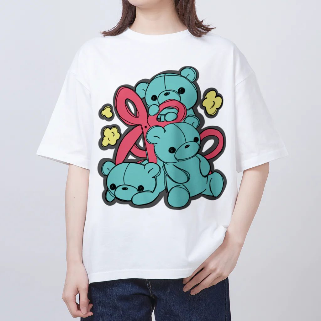 みゃい🧸🐾のはさみくみゃ３ Oversized T-Shirt