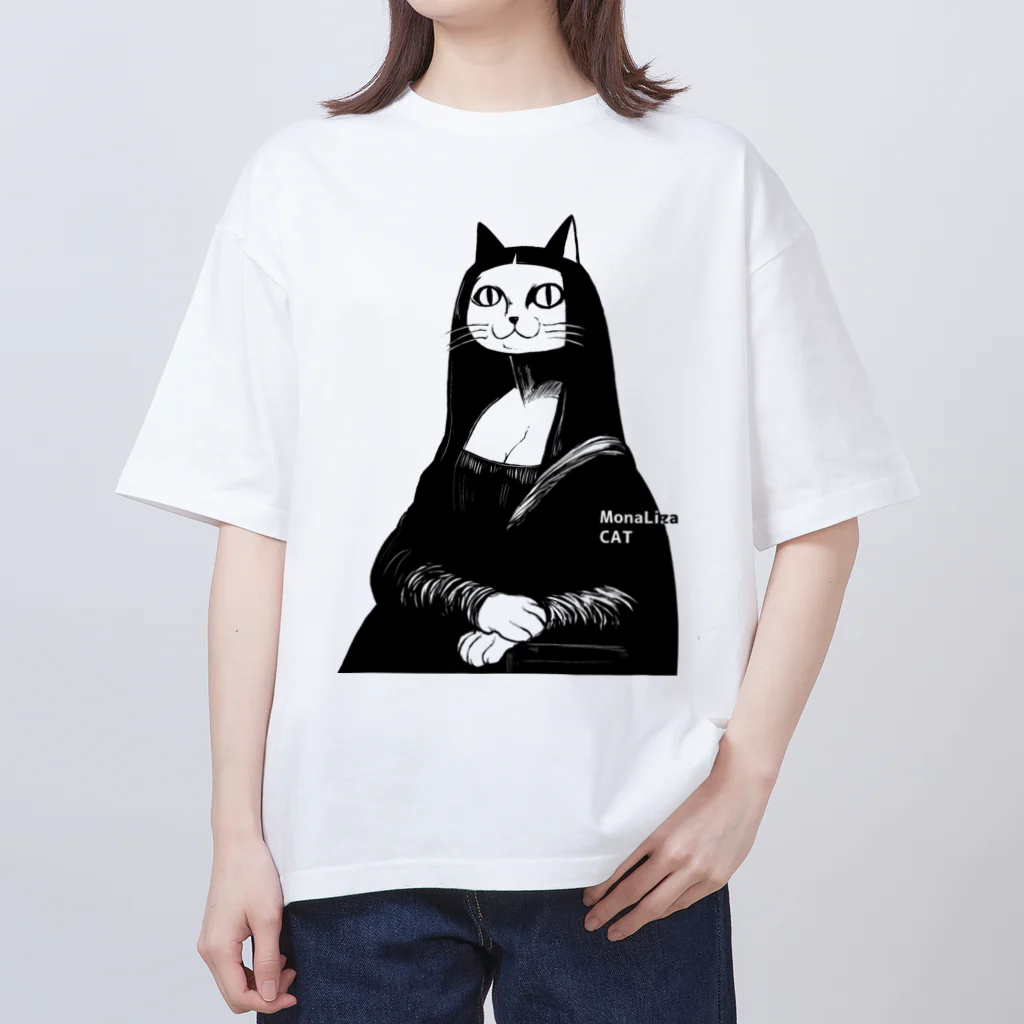 さがらくだのモナリザキャット Oversized T-Shirt