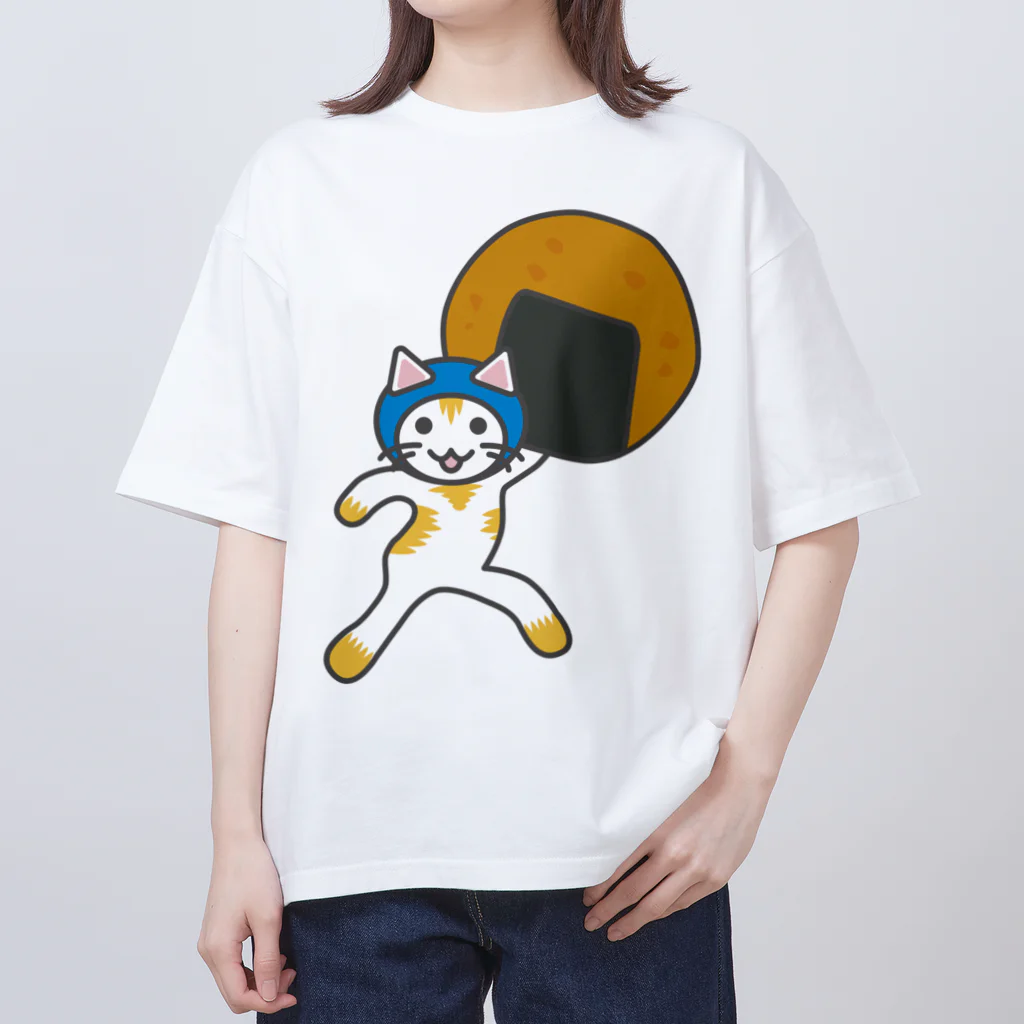 ヨープキャンが気になったのせんべいねこ オーバーサイズTシャツ