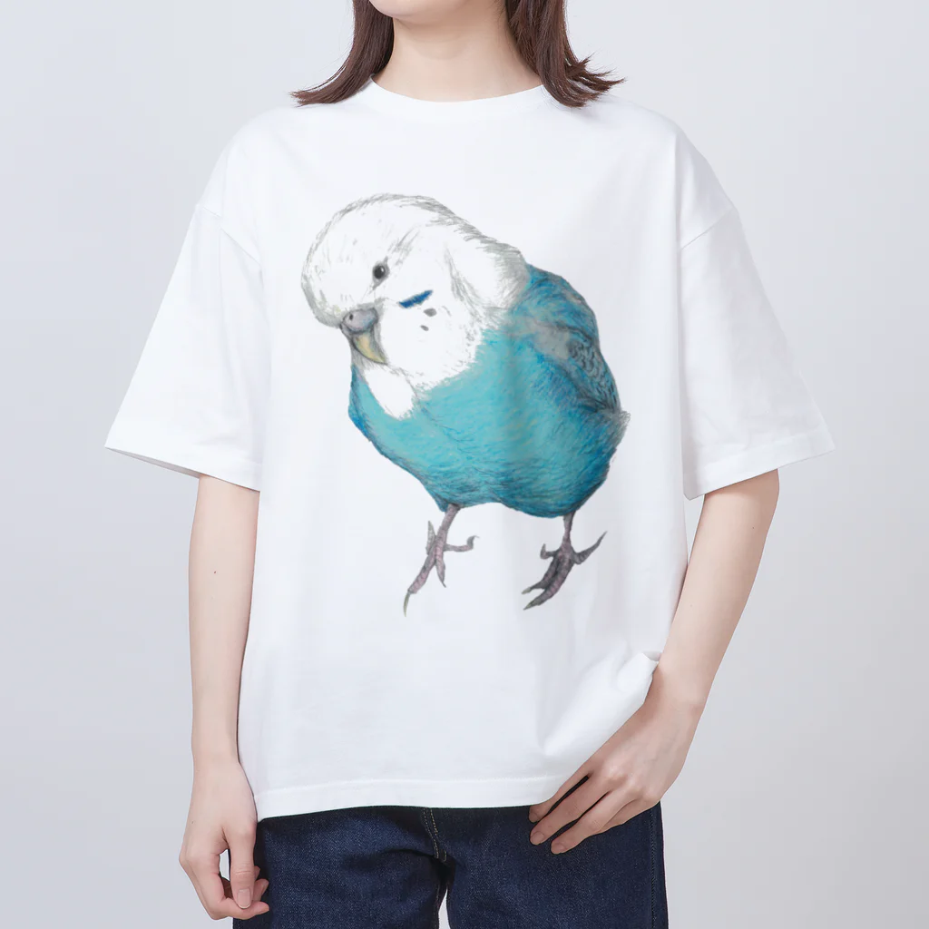 森図鑑の[森図鑑]セキセイインコ オパーリン オーバーサイズTシャツ