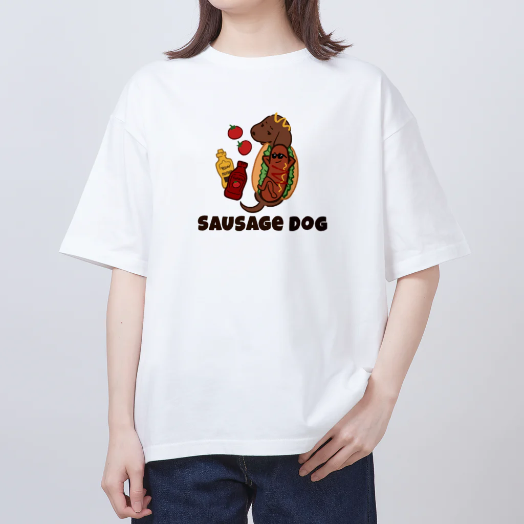 Andiamoのソーセージドッグ オーバーサイズTシャツ