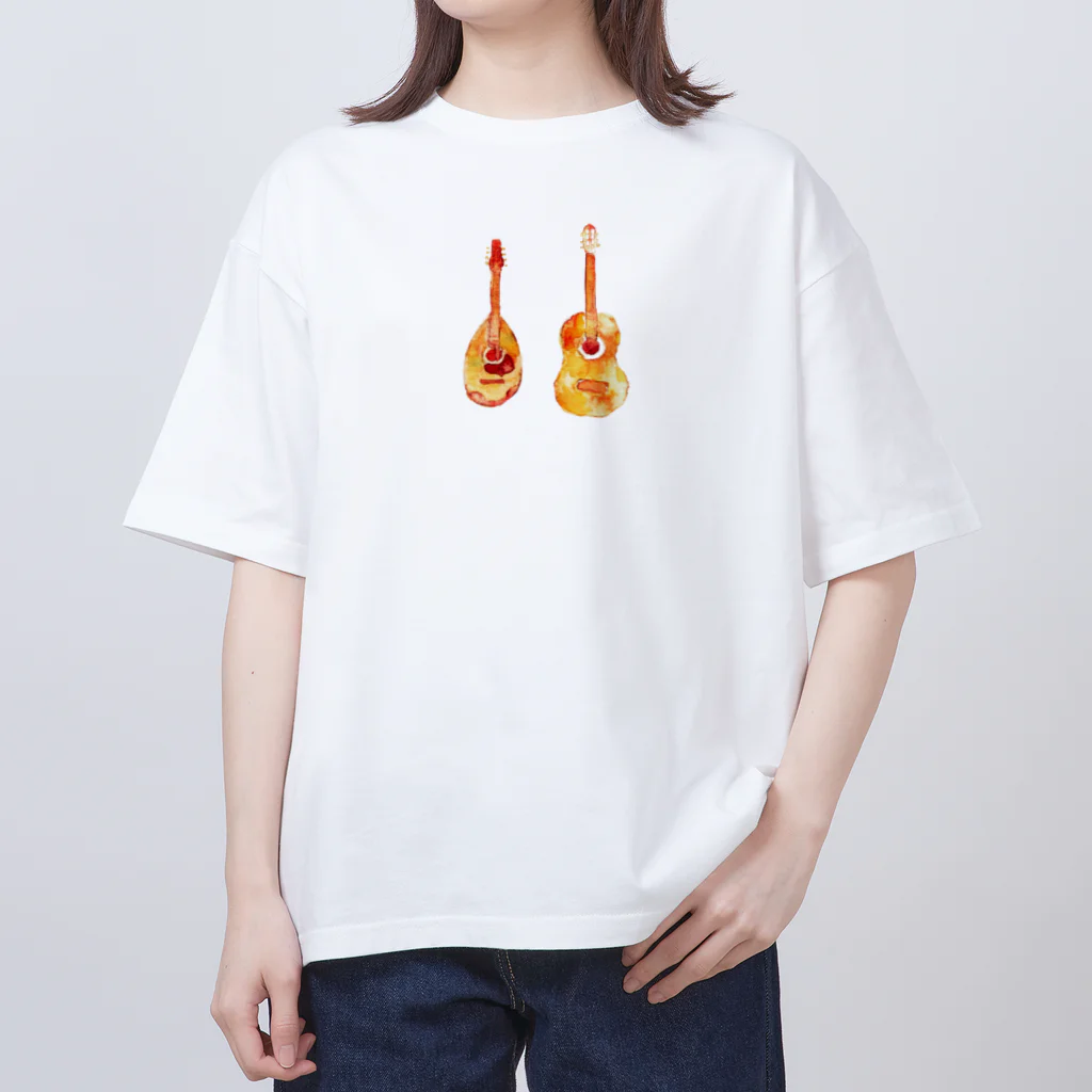 yumiのマンドリンとギター オーバーサイズTシャツ