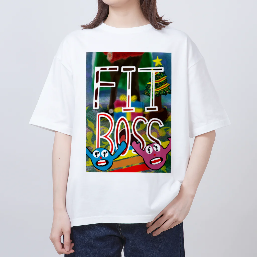 AkironBoy's_Shopの第二弾　【クリスマス】と【バレンタインデー】が合体したら「FIT BOSS」となった‼︎ オーバーサイズTシャツ