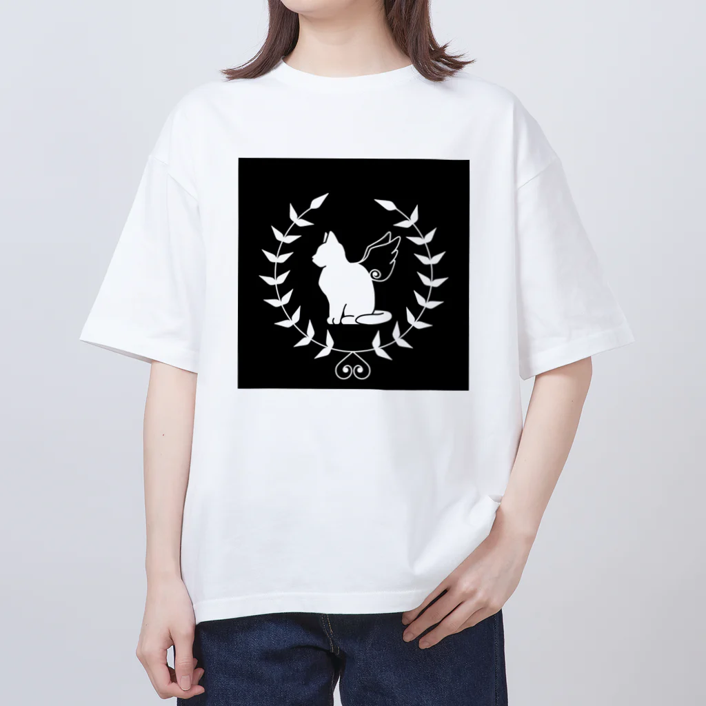 いろはにゃんこ堂の羽ねこさん(白) Oversized T-Shirt