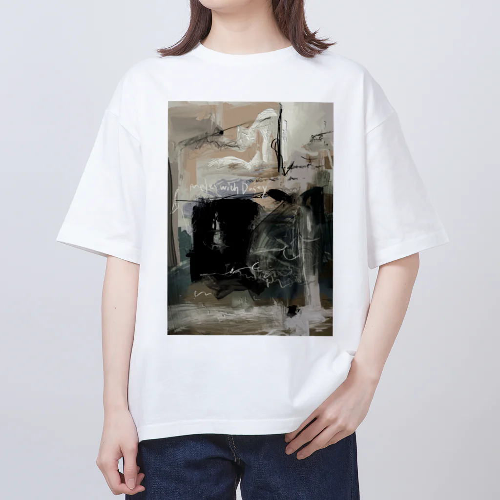 烏帽子 眇眼の夕暮れDROP OUT Oversized T-Shirt