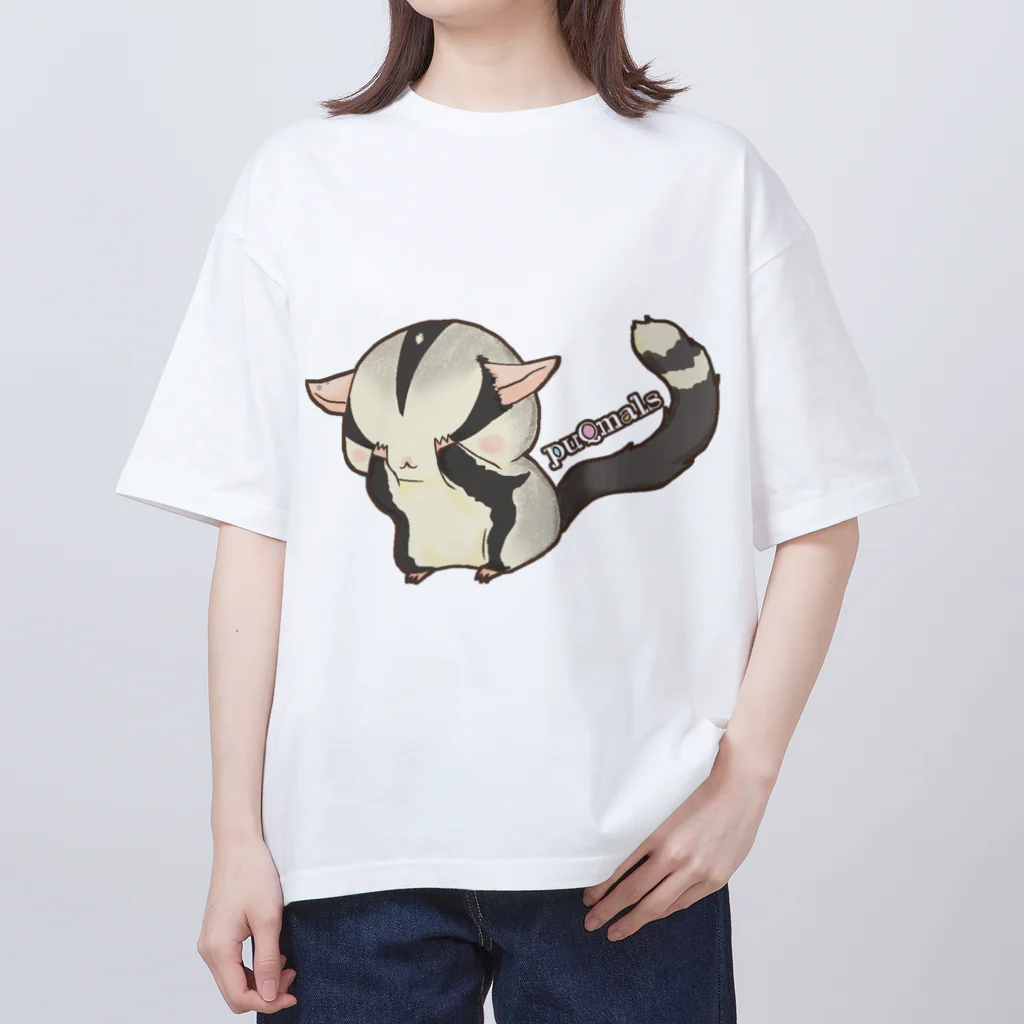 puQmalsのpuQmalsテレテレももんが(モザイク) Oversized T-Shirt